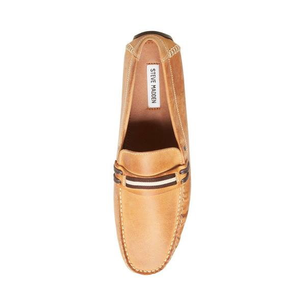 Adidași Barbati Steve Madden Grab Tan Piele Maro | SM-690IP