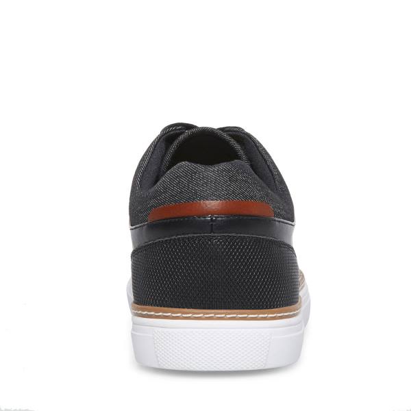 Adidași Barbati Steve Madden Gully Piele Negrii | SM-084SL