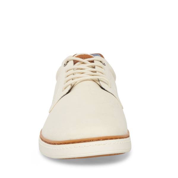 Adidași Barbati Steve Madden Tom Off-white Albi | SM-683LW