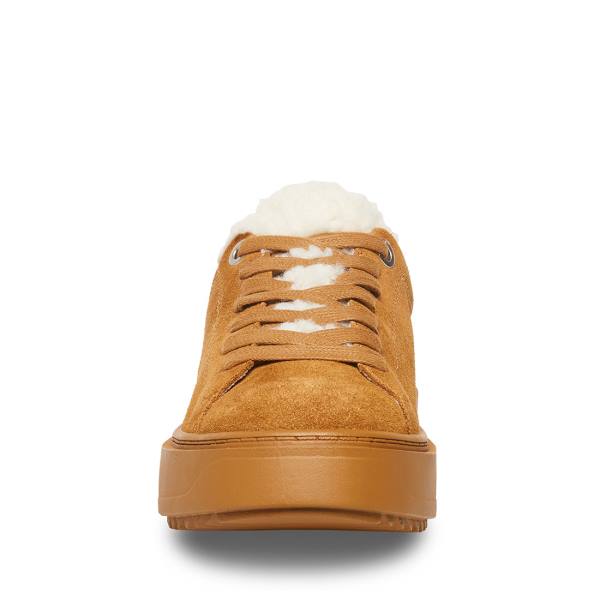 Adidași Dama Steve Madden Catcher-f Chestnut Piele Intoarsa Maro | SM-516CU