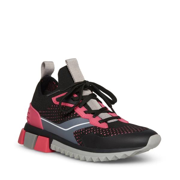 Adidași Dama Steve Madden Dribble Negrii Colorati | SM-078EJ