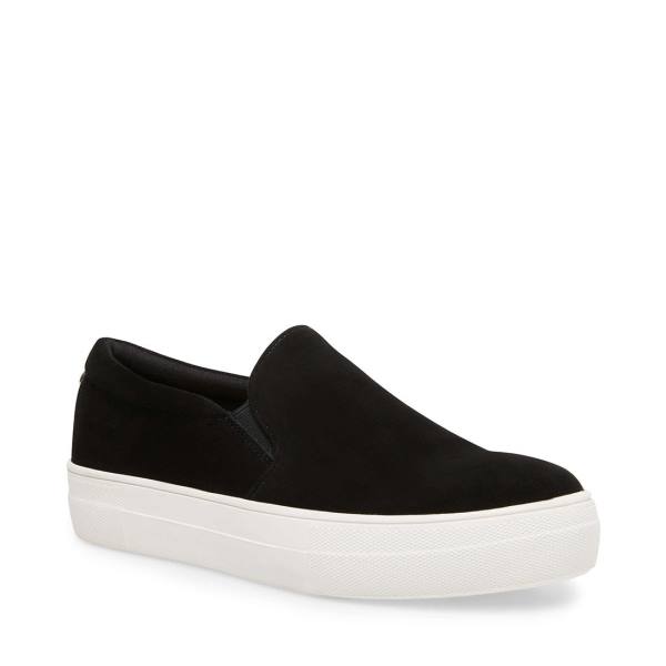 Adidași Dama Steve Madden Gills Piele Intoarsa Negrii | SM-216WC