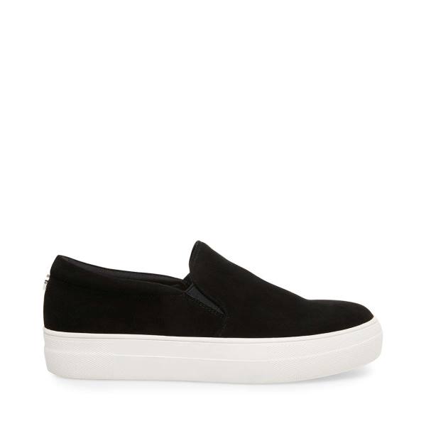 Adidași Dama Steve Madden Gills Piele Intoarsa Negrii | SM-216WC