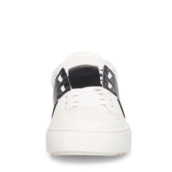 Adidași Dama Steve Madden Keaton Albi Negrii | SM-058PR