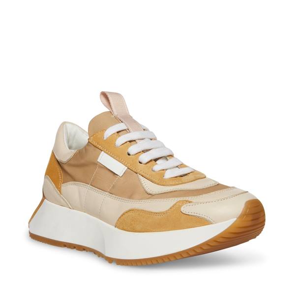 Adidași Dama Steve Madden Korry Natural Bej Colorati | SM-562FJ