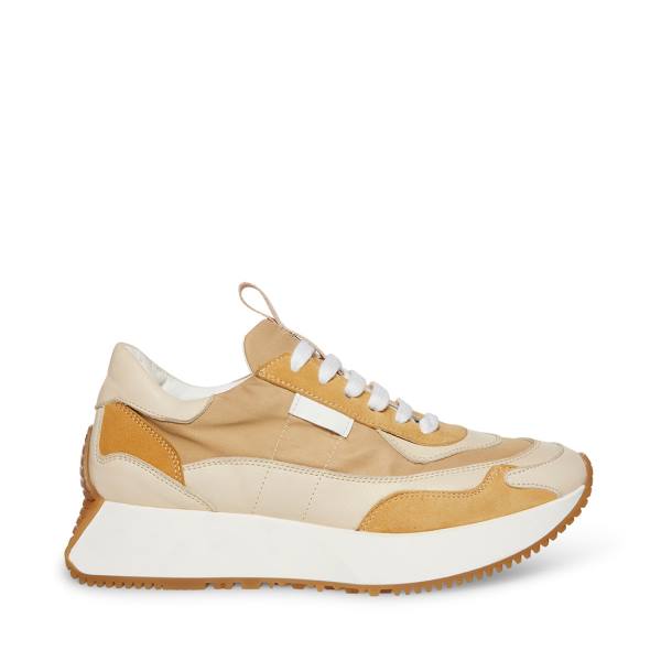 Adidași Dama Steve Madden Korry Natural Bej Colorati | SM-562FJ