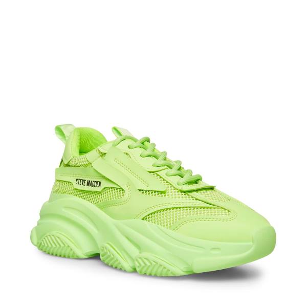 Adidași Dama Steve Madden Possession Lime Verzi Deschis | SM-185SB