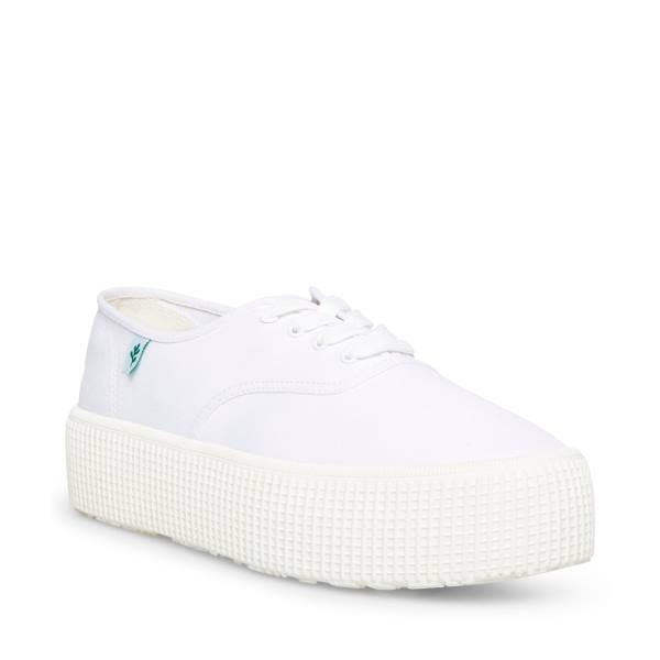 Adidași Dama Steve Madden Stream Fabric Albi | SM-361LH