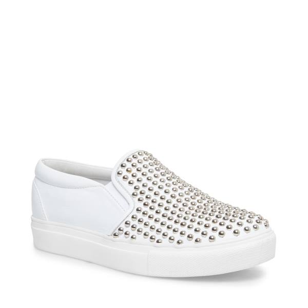 Adidași Dama Steve Madden Torin With Studs Albi | SM-143KY