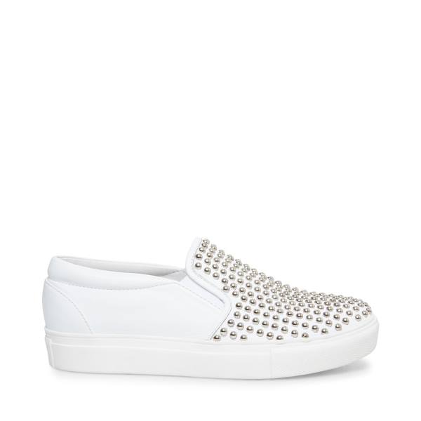 Adidași Dama Steve Madden Torin With Studs Albi | SM-143KY