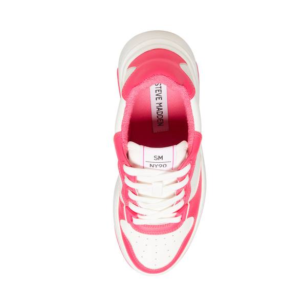 Adidași Dama Steve Madden Tristina Fuschia Albi | SM-836JQ