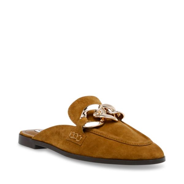 Balerini Dama Steve Madden Cally Cognac Piele Intoarsa Maro | SM-976YC