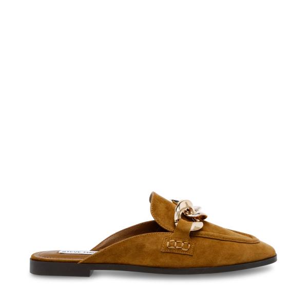 Balerini Dama Steve Madden Cally Cognac Piele Intoarsa Maro | SM-976YC