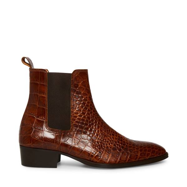 Bocanci Barbati Steve Madden Dex-c Crocodile Maro | SM-916GQ