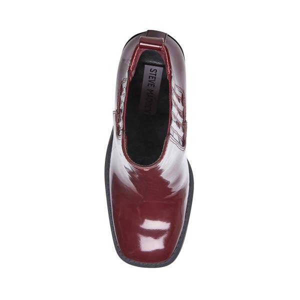 Bocanci Dama Steve Madden Acker Burgundy Visinii | SM-792YE