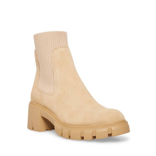 Bocanci Dama Steve Madden Hutch Sand Piele Intoarsa Maro | SM-456ZK