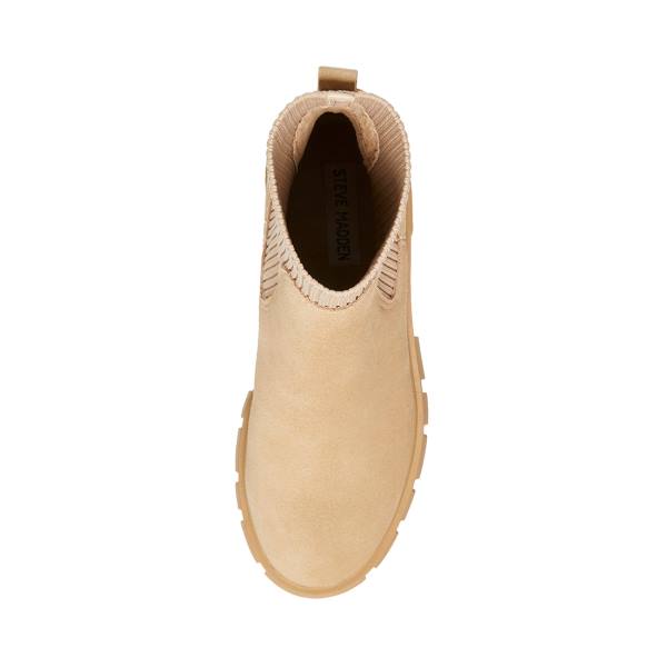 Bocanci Dama Steve Madden Hutch Sand Piele Intoarsa Maro | SM-456ZK