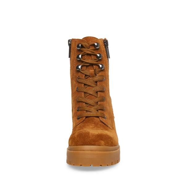 Bocanci Dama Steve Madden Jaydin-f Piele Intoarsa Maro | SM-584FT