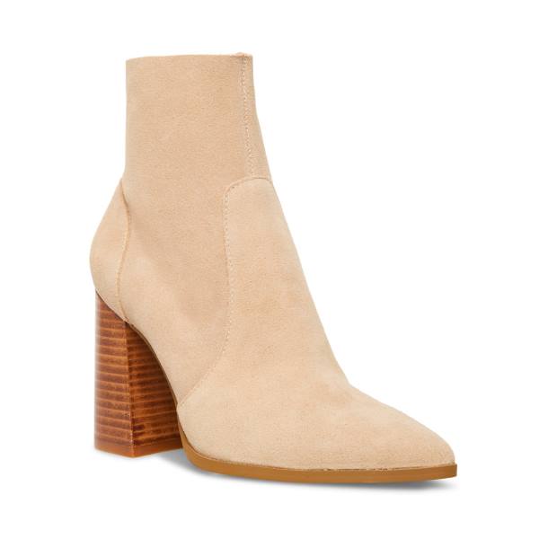 Bocanci Dama Steve Madden Julina Taupe Piele Intoarsa Gri Maro | SM-863XW