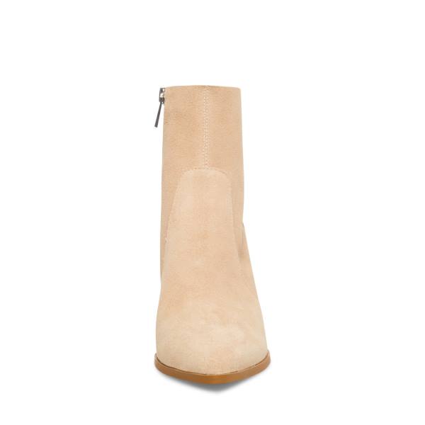 Bocanci Dama Steve Madden Julina Taupe Piele Intoarsa Gri Maro | SM-863XW