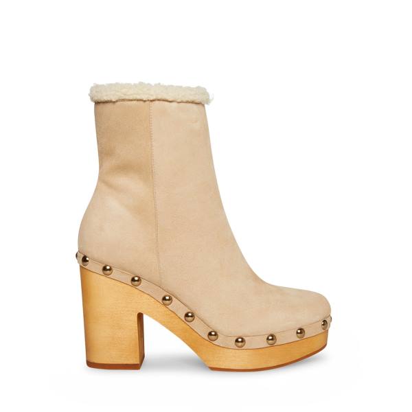 Bocanci Dama Steve Madden Kent Sand Piele Intoarsa Maro | SM-831JV