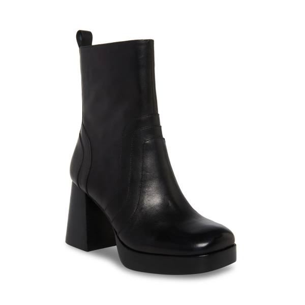 Bocanci Dama Steve Madden Maggie Piele Negrii | SM-641NB