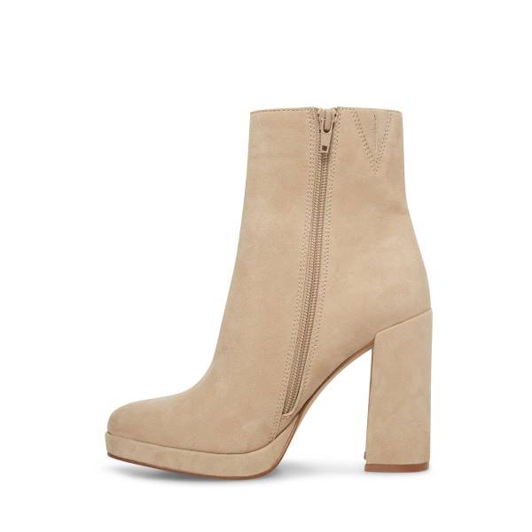 Bocanci Dama Steve Madden Main Sand Piele Intoarsa Maro | SM-709ZP