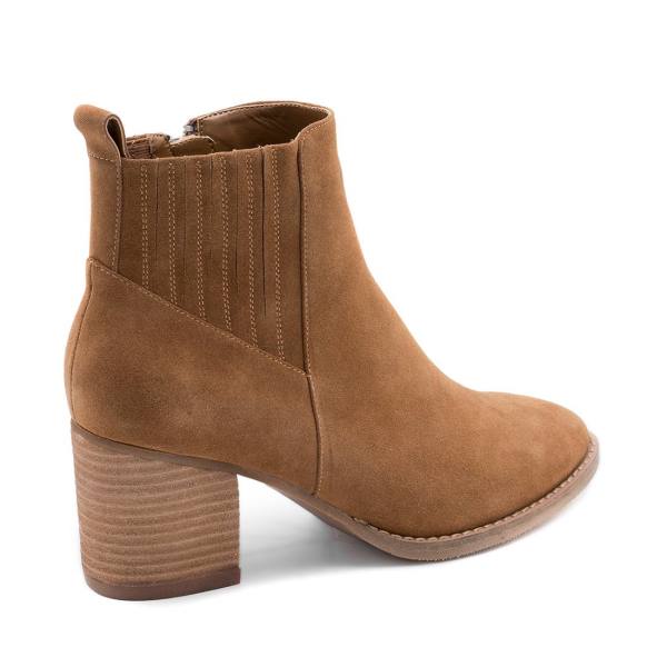 Bocanci Dama Steve Madden Noa Impermeabili Camel Piele Intoarsa Maro | SM-570ZR