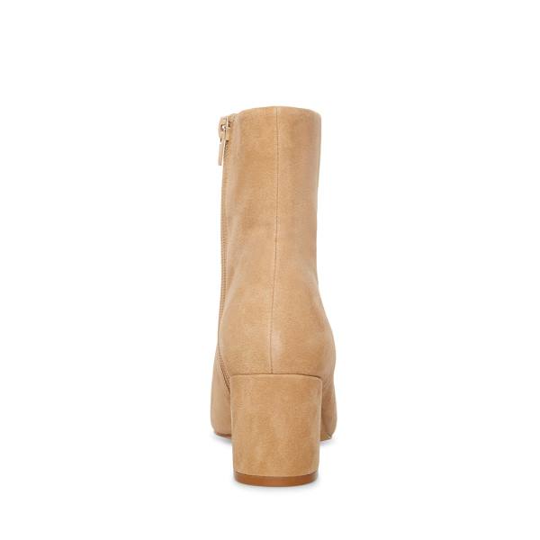 Bocanci Dama Steve Madden Ossie Tan Piele Intoarsa Maro | SM-820EK