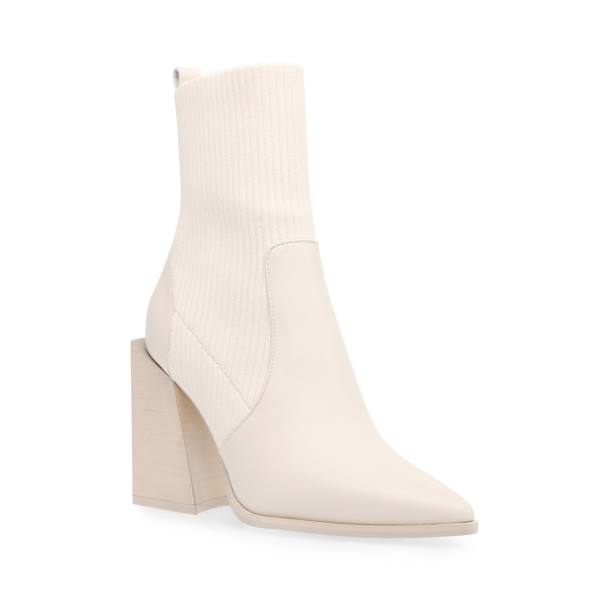 Bocanci Dama Steve Madden Tackle Bone Piele Bej | SM-816AE