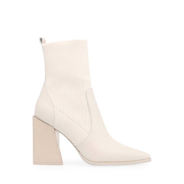 Bocanci Dama Steve Madden Tackle Bone Piele Bej | SM-816AE