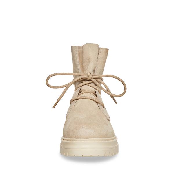 Bocanci Dama Steve Madden Tahoe Bone Piele Intoarsa Bej | SM-067SB