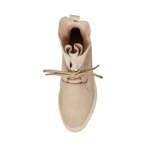 Bocanci Dama Steve Madden Tahoe Bone Piele Intoarsa Bej | SM-067SB