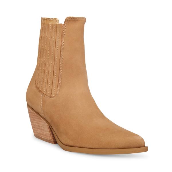 Bocanci Dama Steve Madden Terezza Tan Nubuck Maro | SM-402LA