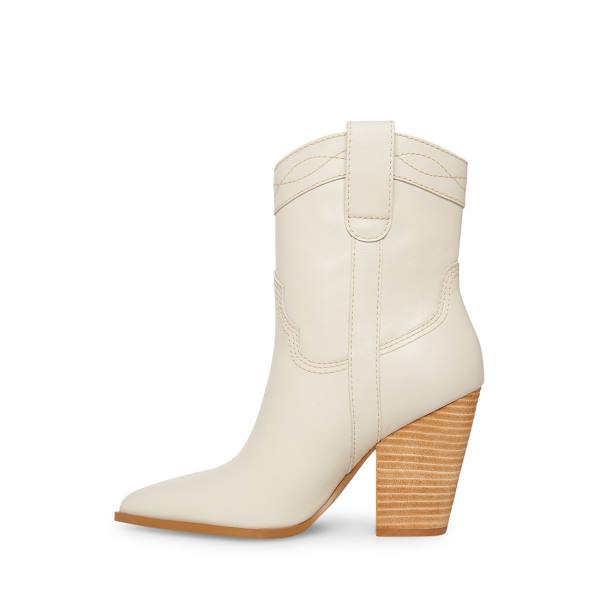 Bocanci Dama Steve Madden Westyn Bone Piele Bej | SM-206VW