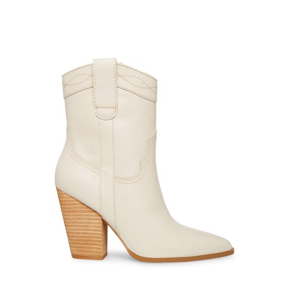 Bocanci Dama Steve Madden Westyn Bone Piele Bej | SM-206VW