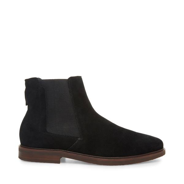 Cizme Barbati Steve Madden Insider Piele Intoarsa Negrii | SM-610ZM