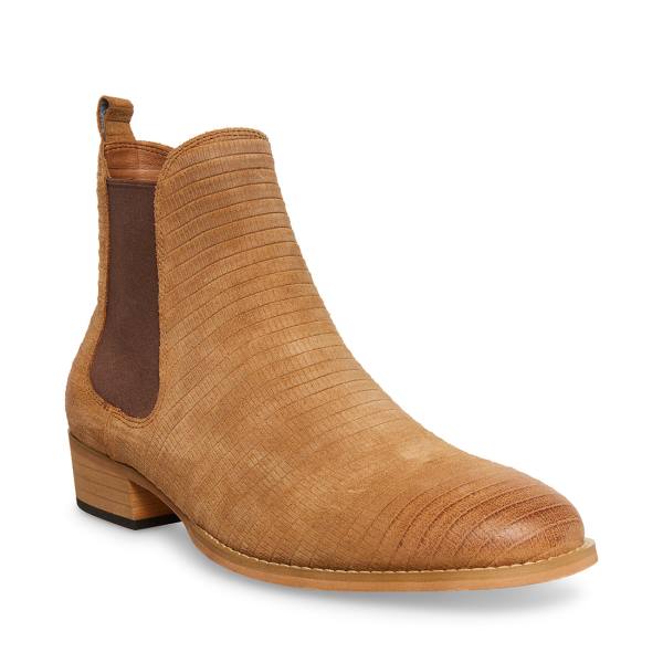 Cizme Barbati Steve Madden Paterson Taupe Piele Intoarsa Gri Maro | SM-156OU