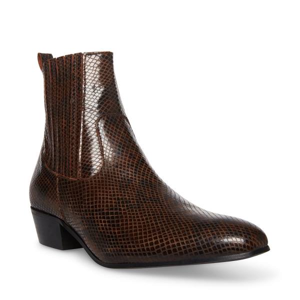 Cizme Barbati Steve Madden Pierre Snake Maro Snakeskin | SM-028TA