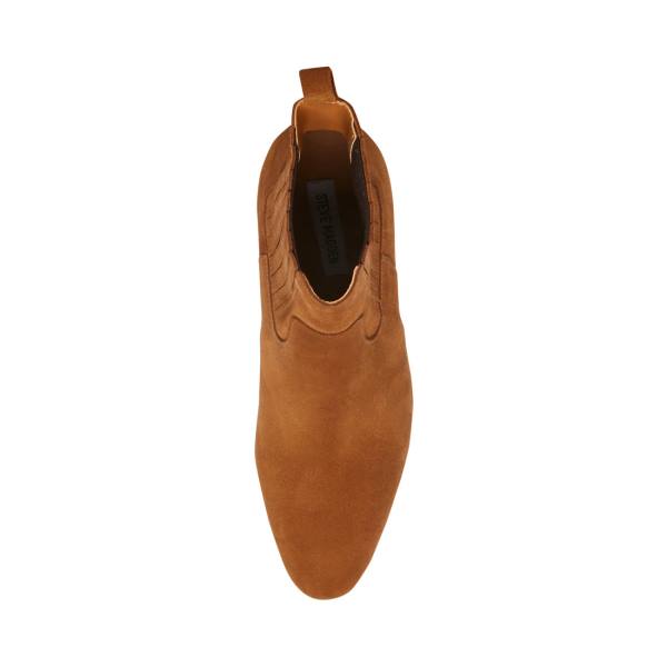 Cizme Barbati Steve Madden Pierre Tan Piele Intoarsa Maro | SM-504HE