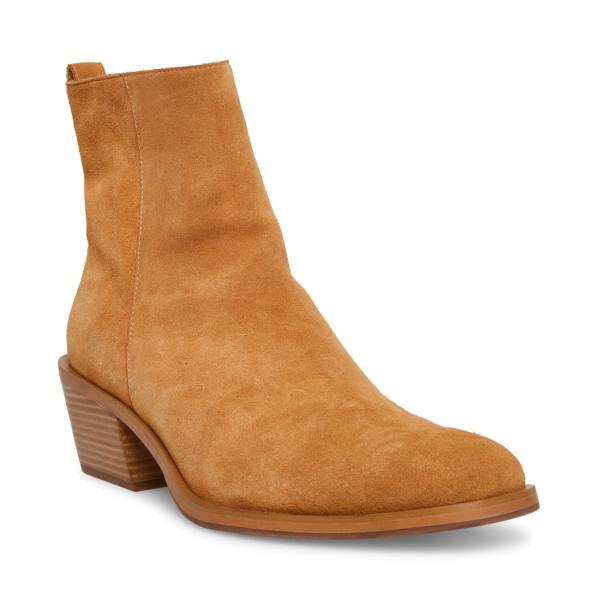 Cizme Barbati Steve Madden Richie Tan Piele Intoarsa Maro | SM-145ZR