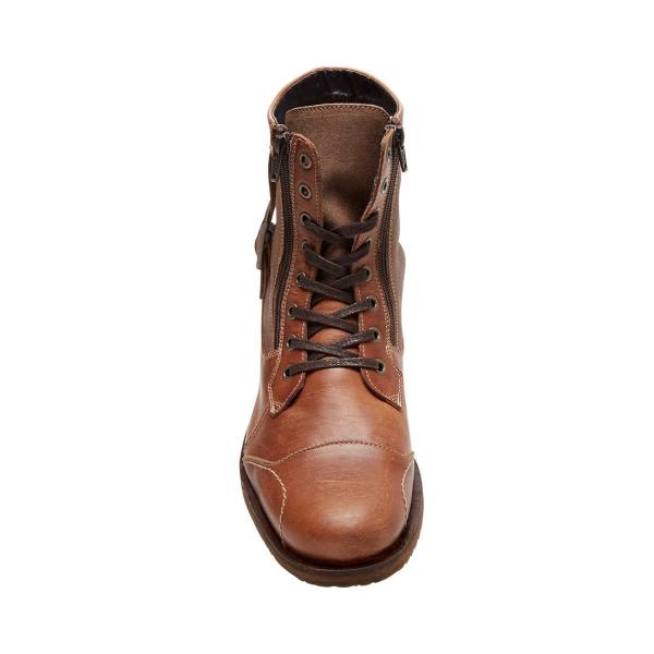 Cizme Barbati Steve Madden Sidetrack Cognac Piele Maro | SM-741UH