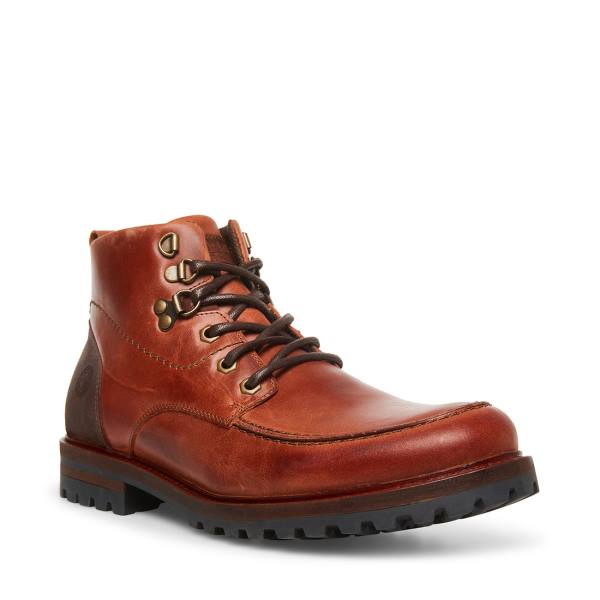 Cizme Barbati Steve Madden Trekker Cognac Piele Maro | SM-591JT