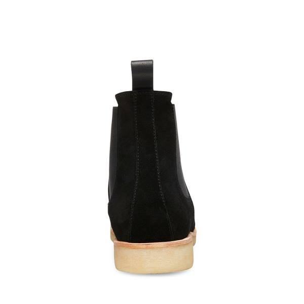 Cizme Barbati Steve Madden Wilshire Piele Intoarsa Negrii | SM-346DE