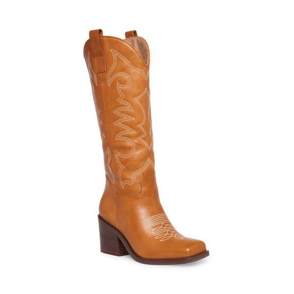 Cizme Dama Steve Madden Stampede Tan Piele Maro | SM-918TU