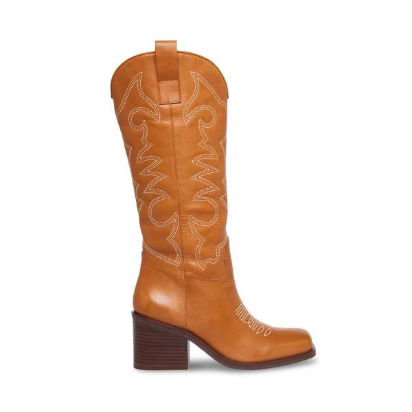 Cizme Dama Steve Madden Stampede Tan Piele Maro | SM-918TU