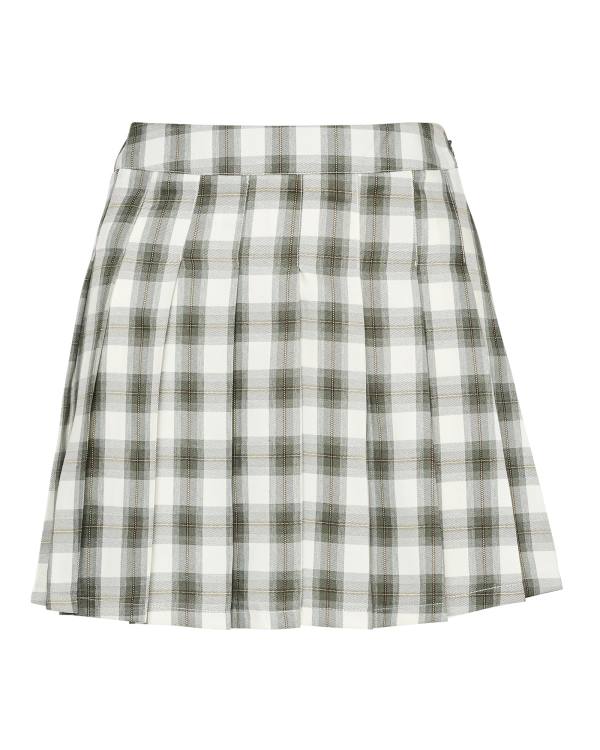 Fuste Dama Steve Madden Plaid Pleated Mini Verzi | SM-601CT