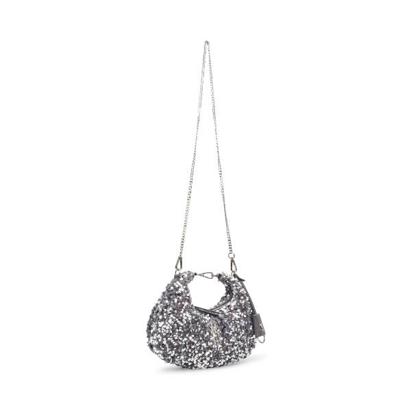 Geanta Crossbody Dama Steve Madden Bbrenda Sequins Argintii | SM-162TM