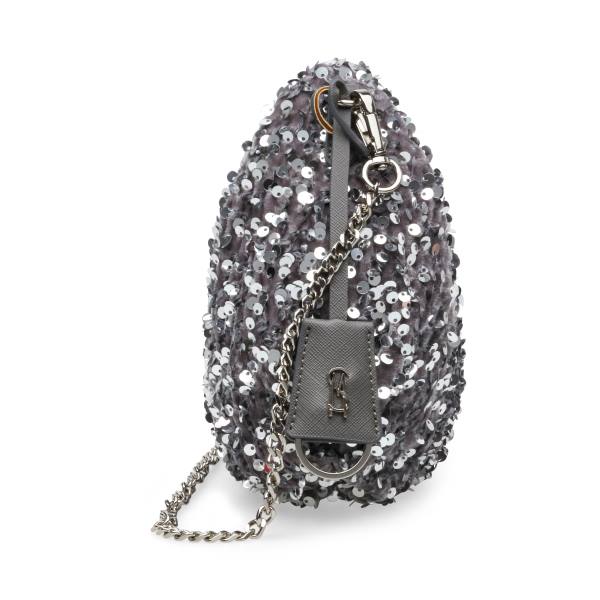 Geanta Crossbody Dama Steve Madden Bbrenda Sequins Argintii | SM-162TM