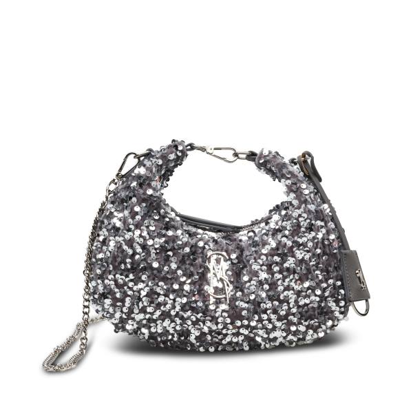 Geanta Crossbody Dama Steve Madden Bbrenda Sequins Argintii | SM-162TM